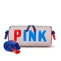 Pink Travel Bag Sports Fitness Impresión Portable Shoulder Gran capacidad Almacenamiento 220526