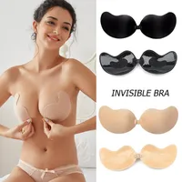 Women&#039;s G-Strings 2022 Mango Silicone Chest Stickers Lift Up Nude Bra Self Adhesive Invisible Cover Pad Sexy Strapless Breast Petals