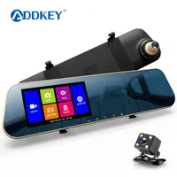 AddKey Car DVR Câmera Touch Screen FHD P Espelho de vídeo traseiro Digital Recorder Digital Lens Dual Registrador de carro Camecorder J220607