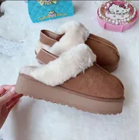Kvinnor förtjockar de enda tofflorna skor ny design kvinnors barn bomullssko