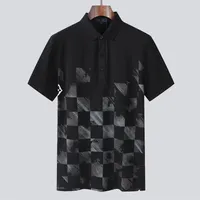 2022 Мужские стилистные рубашки поло люстями Италия мужская одежда с коротким рукавом мода повседневный дизайнер мужские летние футболки размер M-3XL