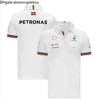 Erkekler Petronas Designer Lüks T Shirtler Mercedes AMG Top F1 Formula One Racing Polos Kadın Günlük Kısa Kollu T-Shirts Benz Polo Lewis Puu3