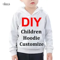 DIY Giyim Çocuklarını Özelleştir S hoodies Bebek Giysileri Hayvan P O Yıldız Anime Köpekbalığı Unicorn 3D Baskı Çocuklar İçin Hediye 220608