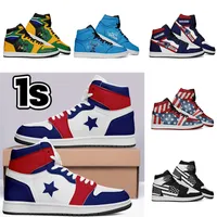 Fashion Customized 1 High Leather Basketball shoes 1s Custom shoes DIY My Idea Men Women Sneakers Mens Sports trianers with box