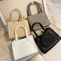 Yüksek kaliteli 3 Boyutlar 2022 Omuz Çantaları Mini Tasarımcı Çantalar Kadın Çanta Yumuşak Deri Crossbody Lüks Moda Alışveriş Telfars Pembe Beyaz Satchels Bag