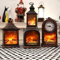 Simulación de Halloween Chimenea Lámpara de llamas de llamas para la mesa de decoración de bronceado Patio de la sala de estar 220804
