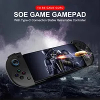 Portable Game Players 2in1 Wireless Bluetooth 4 0 Gamepad Stretchable Controller For Type-C Android 3 5-6 5 Inch Mobile Phone PUBG196w