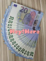 Para Euros Money Realistic Most Paper Nightclub Prop Play Bank Note Business Fake Cópia 20 Coleção 12 TDIMT