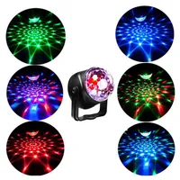 Tragbare Laserprojektor -Lampe -Stufe LED Leuchten RGB Seven Mode Lighting Mini DJ Laser mit Fernbedienung für Weihnachtsfeier Cluba284y