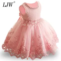 2019 New Lace Baby Girl Dress 9m-24m 1 년 아기 생일 드레스 멍청한 생일 파티 공주 드레스 MX190719306S