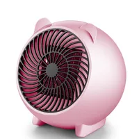 겨울 따뜻한 팬 휴대용 귀여운 귀여운 돼지 미니 PTC 세라믹 룸 히터 공간 미국 EU 플러그 데스크탑 전기 히터 홈 오피스 3458