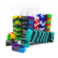 Stock in US silicone and glass pipe with dab tools smoking accessories 42pcs/case sold by the case free deliver CAN NOT SHIP TO Alaska Hawaii Puerto Rico