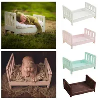 Don&Judy Newborn Posing Sofa Prop for Pography Wood Bed Newborn Baby Pography Props Po Studio Crib Prop for Po Shoot1231Y