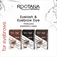 Roorana Eyrabrow Enhancers Impermeabile Le sopracciglia di lunga durata Dye Tattoo Cream Henna Brow Eyelash Sopracciglio Tinta