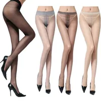 Calzini calzoni sexy clind da donna in nylon estate elastico elastico pantalone nero elastico per signore femminile senza cucitura seta magra.