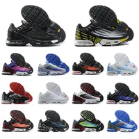 Nike TN air max TN airmax TN plus Top qualité Tn Chaussures de course MEN PANIER REQUIN pas cher filet respirant Chaussures Homme noir Zapatillae Chaussures Tn 36-46