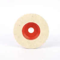 Dyski ścierne wełny filtrujące ruletkę czerwone i zielone białe, drobne wełniane koło, aby uzyskać szczegółowe informacje