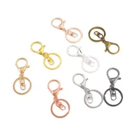 Gouden zilveren legering Keychain Clasp Hooks Link Ring Lobster Clasps voor sieraden maken Bevindingen DIY Charms Accessoires