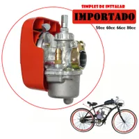 Carburatore del carburatore di carboidrati rossi 48cc 49cc 50cc 60cc 66cc 80cc 80cc 50 bicicletta motorizzata a gas