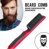 Homens com alisadores de barba alisadores de cabelo cerâmica Multifuncional escova de cabelo alteração do pente de cabelo rápido 8 220606