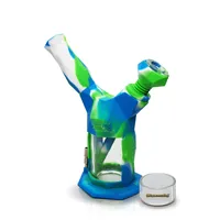 Waxmeisje 9 inches Hookah Glass Pijp Nectar Collector Roken Rigs Water Bongs wordt geleverd met een kom en een DAB JAR-aandelen in de VS.