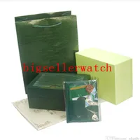 Top Luxury Watch Green Original Box Papers Gift Watches Boxes Leather bag Card 0.8KG For Watch Box271v