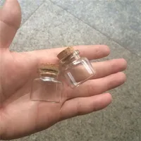30 30 17mm 10 ml mini glasflaskor med kork liten transparent klart små tomma glasflaskor burkar korkar söta flaskor 100 st lot273i