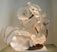 손이 날린 유리 나무 조각 램프 홈 장식 흰색 무라노 현대 조각 예술적 서있는 나무를위한 현대 조각