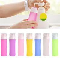 Storage Bottles & Jars 38/60/80ML Portable Cute Refillable Travel Silicone Empty Shampoo Shower Gel Lotion Sub-Bottling Tube Squeeze Contain