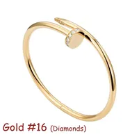 Braccialetti per unghie di moda maschile diamanti amore braccialetti bracciali bracciali di lusso bracciali di lusso in acciaio 18k assi oro accessori per gioielli cjeweler cjeweler
