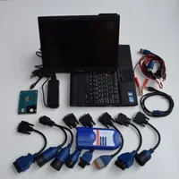 Diesel Truck Diagnostic Tool Scanner USB 125032 Programvara Tung reparationsprogramvara med ThinkPad X200 Tablett Pekskärm Laptopkablar Fullständig uppsättning