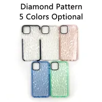 Diamond Pattern Phone Cases For iPhone 14 13 Pro Max X Xr 11 12 Mini Xs 7 8 Plus Soft Silicone Unique Design Shockproof New Arrival Cellphone Back Cover