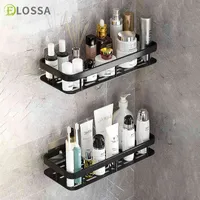 ELOSSA Bathroom Shelves Punch-free Corner Shelf Shower Storage Rack Kitchen Holder Toilet Kitchen Organizer Bathroom Accessories H220418