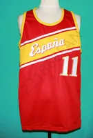 Ricky Rubio Team Spain Basketball Jersey Emelcodery сшита на заказ любой номер и имена майки