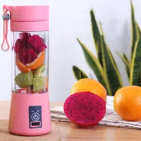 400 ml 6 lames mini portable usb rechargeable électrique Fruit Juicer Smoothie Blender Machine Food Jui Duicing Cup Bottle Y1201271M