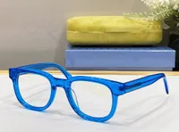 Parlak Mavi Güneş Gözlüğü Çerçeve Kadınlar Basit Tasarım Premium Plank Koyu Yeşil Şeffaf Lens Reçeteli Gözlükler Anti-Muamel Hafif Göz Koruma Bilgisayar Okuyucu