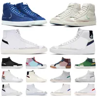 Blazer Mid 77 Vntage Men Women Shoes Casual Casual High Bianco Bianco Bianco Bianco Bianco Multi Color Arctic Punch Classic Green Mens Trainer Sneaker
