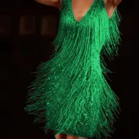 2022 Gold Prom Dress Sexig paljetter Formell kvällsfestklänning Högkvalitativ satin Brdemaid klänningar Deep V aftonklänningar skräddarsydda