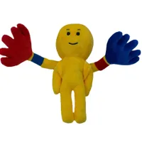 Hurtownia popularna makury gracz żółtej figurki nadziewane zabawki z czerwoną ręką
