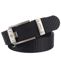 Metal Automatic Buckle Canvas Men Belt Thick Nylon Jeans Pants Casual Outdoor Multifunctional Tactical Designer Male s 220402