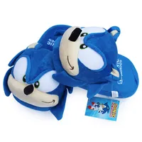 Sonic Slippers Blue Plush Doll 11 дюймов для взрослых плюшевые звуковые тапочки 285L