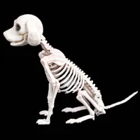Halloween Skeleton Dog Prop Animal Bones Party Shop Decoratie Horror Skull Props Y201006