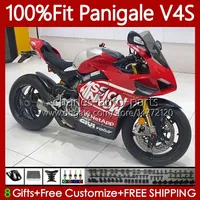 Ducati Panigale V 4 V4 S R V4s V4R 2018 2019 2020 2021 바디 공장 레드 키트 41NO.84 스트리트 파이터 V4-S V4-R 18-21 V-4S V-4R 18 19 20 21 사출 금형 페어링