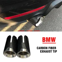 MP -stil kolfiberavgasspetsar ljuddämpare svansrör för BMW E90 E92 325i 328i bilstoppar Polo MK6 Scirocco