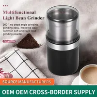 콩 그라인더 전기 커피 그라인더 가정용 작은 스테인레스 스틸 커피 기계 그라인더 246b