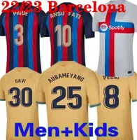 Pedien Jersey Kessie Lewandowski #9 Adama Gavi 22 23 Camiseta de Futbol Ferran FC Ansu Fati Memphis 2022 2023 Barcelonas Dest voetbalshirt Men Kit Equipments
