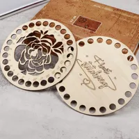 Sybegrepp Tools Natural Wood Rose Brodery Floss Organizer Cartoon Cross Stitch Thread Holder Lagring Handgjorda DIY Crafts Accessori