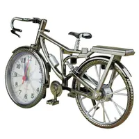 relógio vintage numeral de bicicleta árabe Mesa criativa Despertador Decoração de casa Decoração de desktop Crafts269U