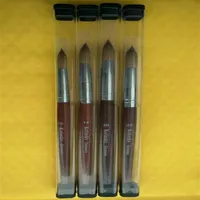 New Supernova Top Grade Wood Handle 8# Acrylic Nail Art Brush Set Painting Design Pen Tips Tool319V