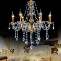 Lampadari a 6 luci di cristallo mini lampadario cucina lampadario di cristallo lampada di cristallo di lusso led soggiorno illuminazione a buon mercato